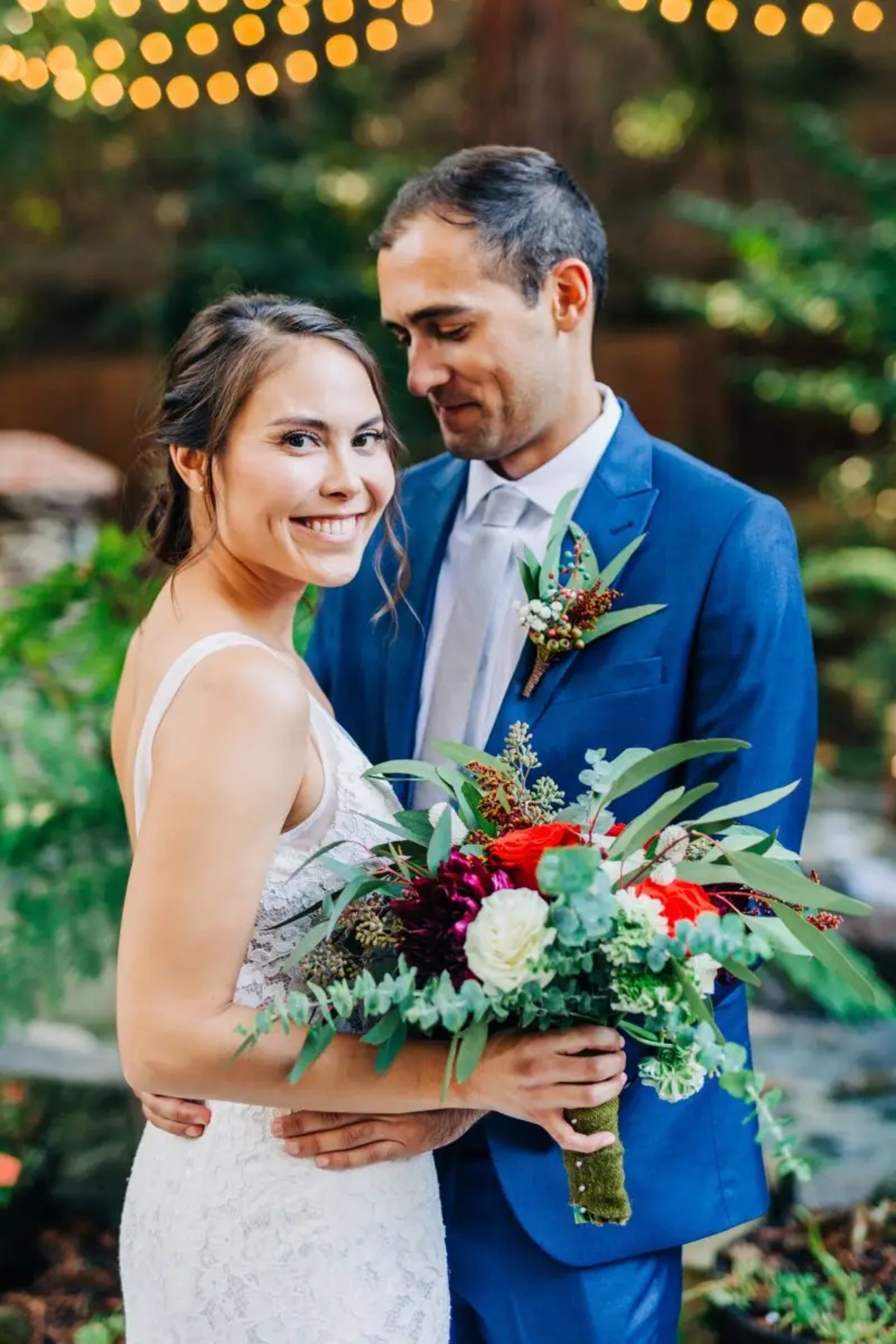 Emily & Romair wedding flowers by Frangipani Florist, photo 12 of 12