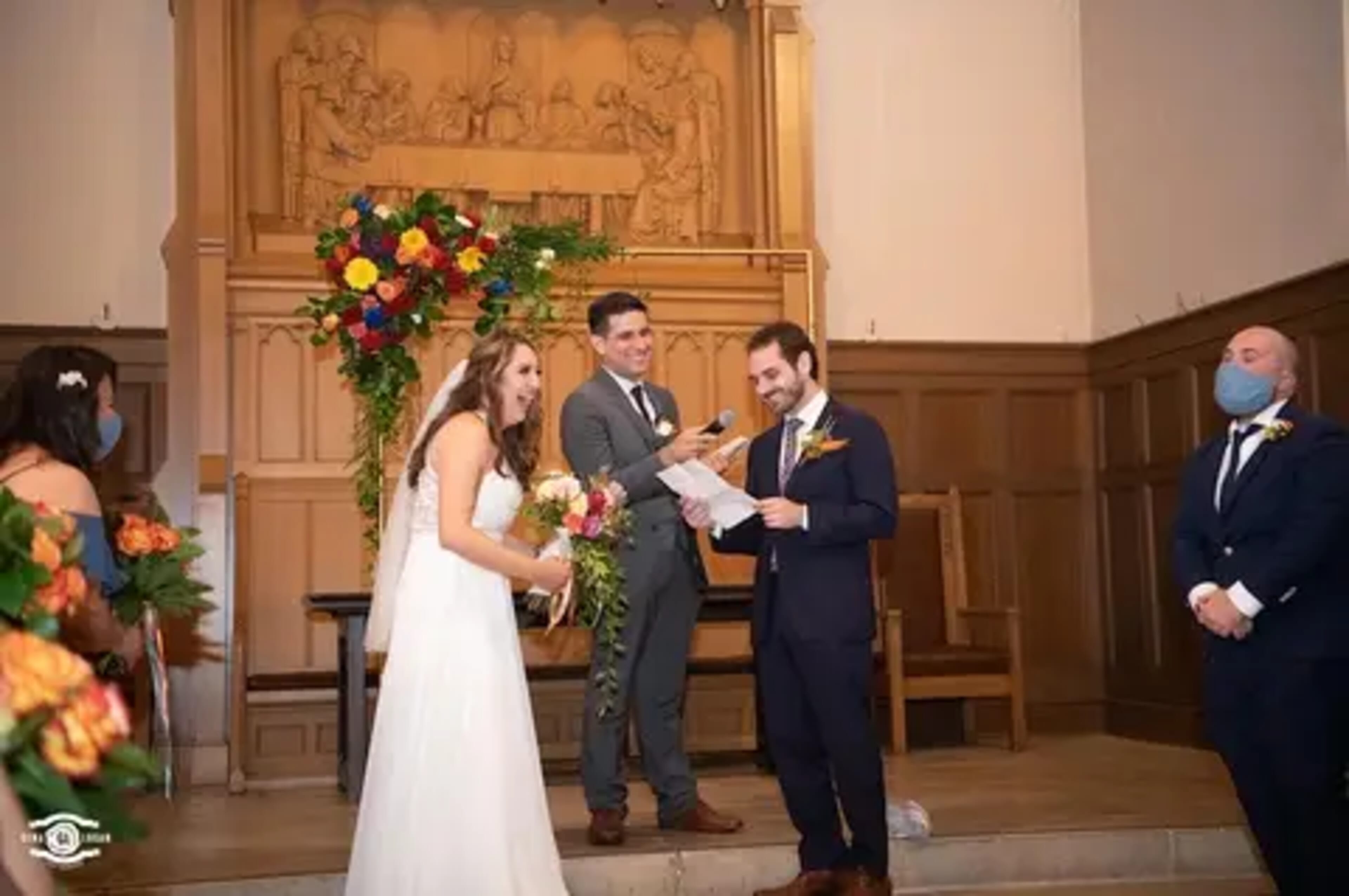 Eric & Kelsey wedding flowers by Frangipani Florist, photo 9 of 19