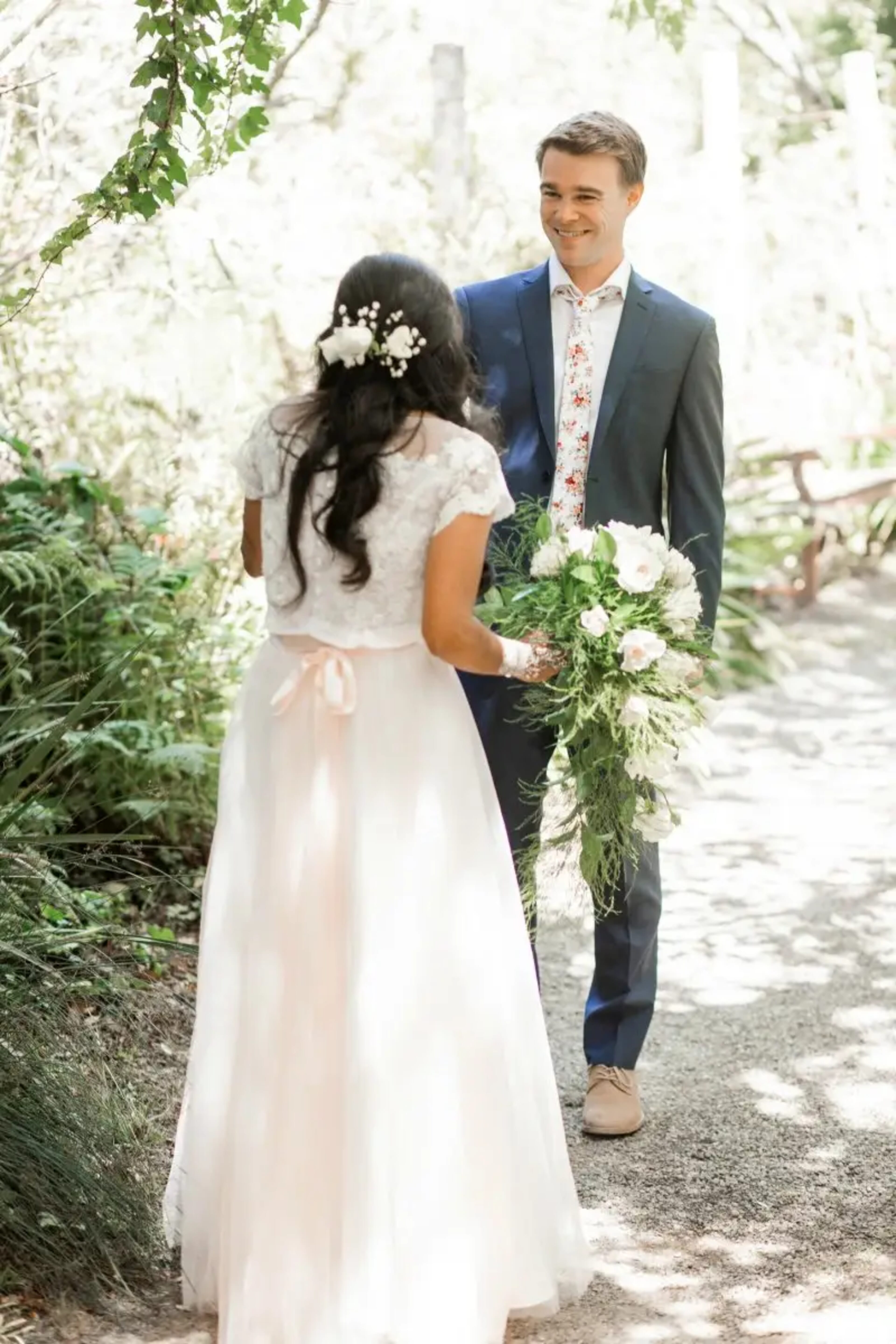 Molika & Brendon wedding flowers by Frangipani Florist, photo 12 of 14