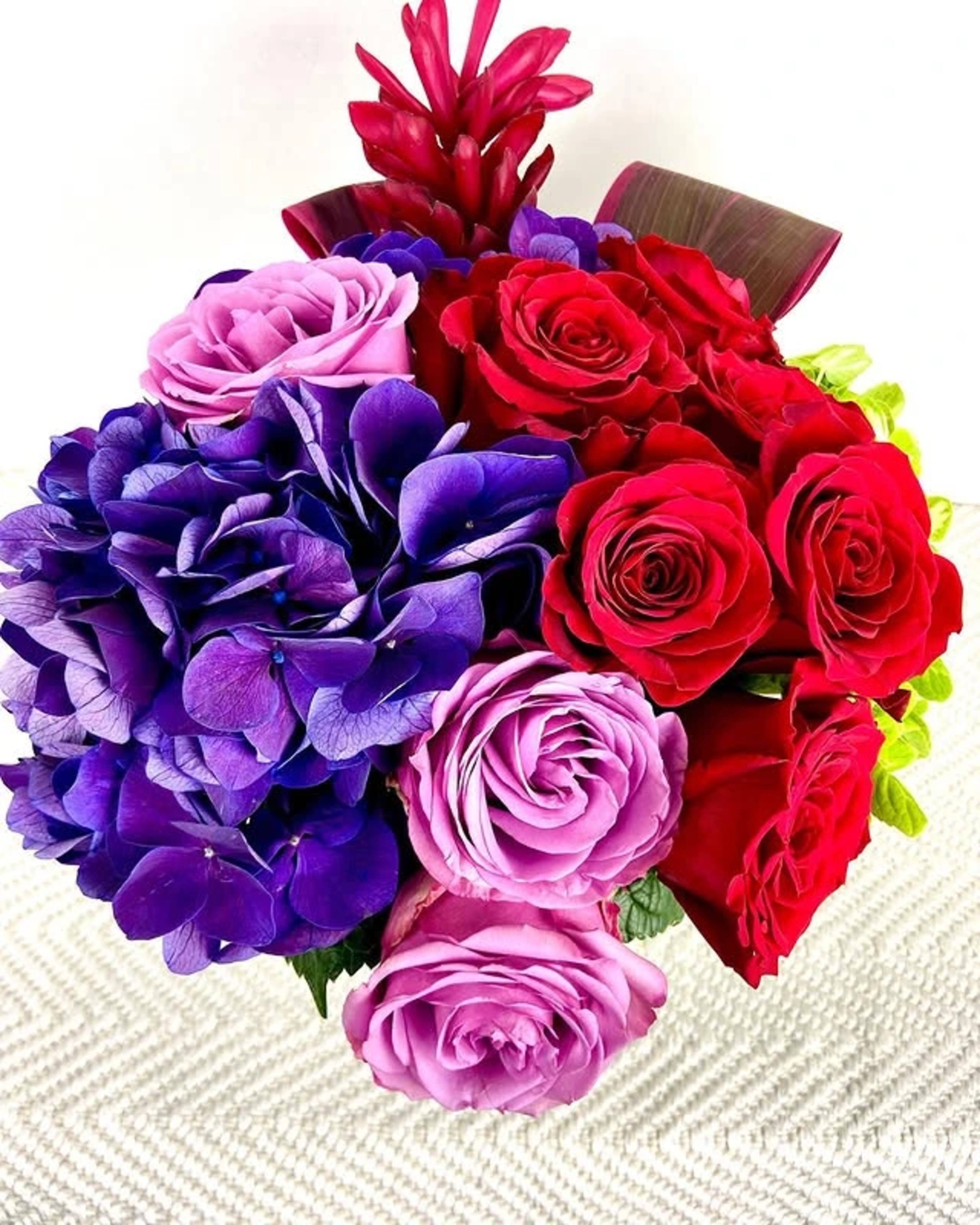 Violetta — floral design by Mara Frangipani of Frangipani Florist in Marin County, CA